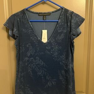 White House Black Market flutter sleeve top